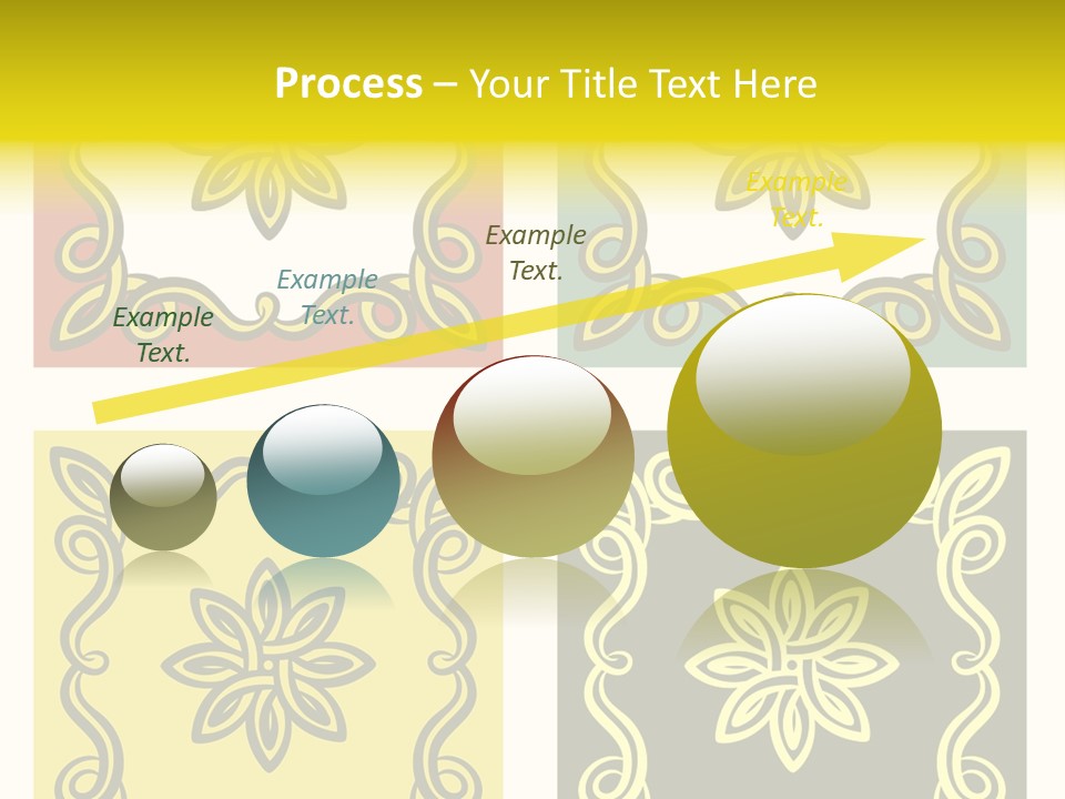 Original Decorative Design Elements. White Background. PowerPoint Template