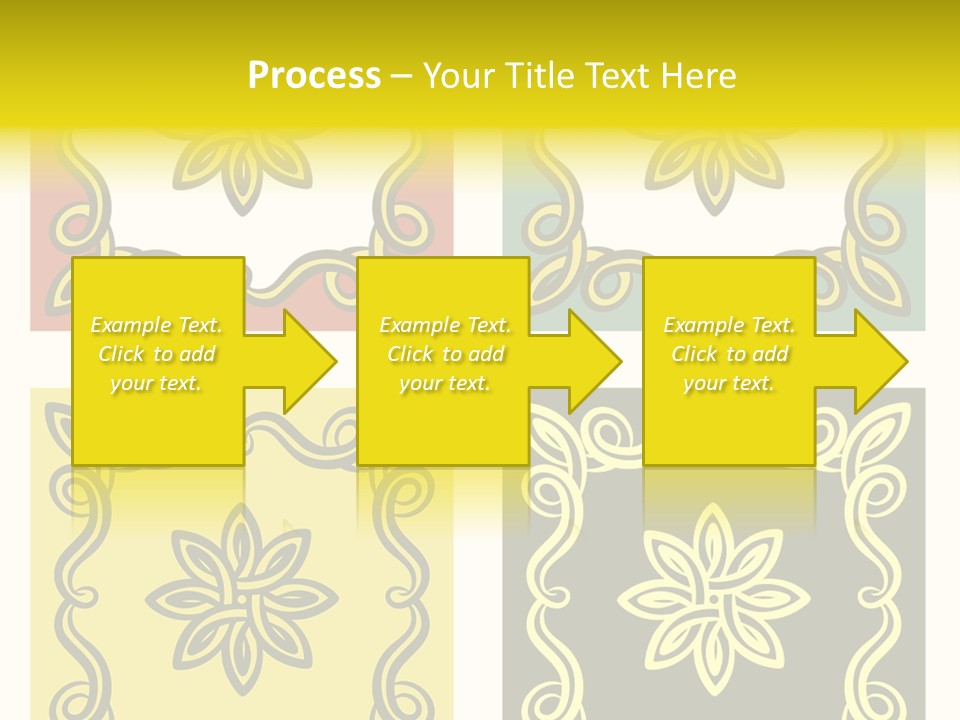 Original Decorative Design Elements. White Background. PowerPoint Template
