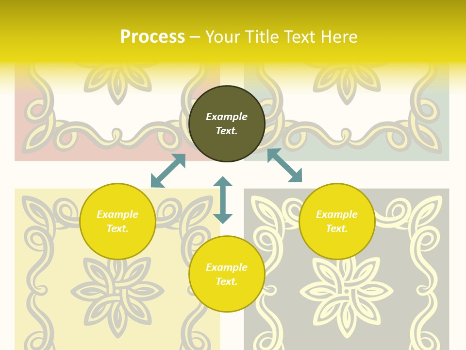 Original Decorative Design Elements. White Background. PowerPoint Template