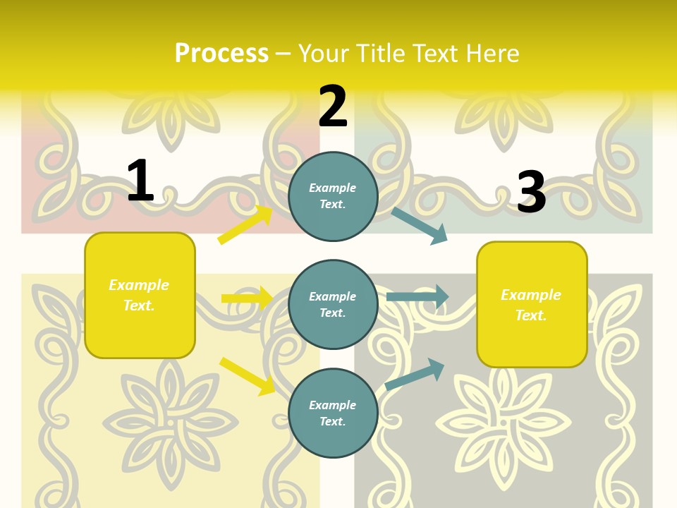 Original Decorative Design Elements. White Background. PowerPoint Template