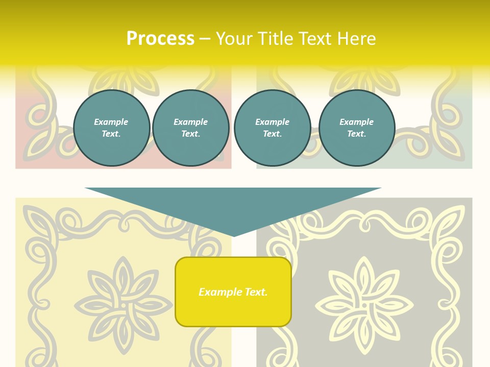 Original Decorative Design Elements. White Background. PowerPoint Template