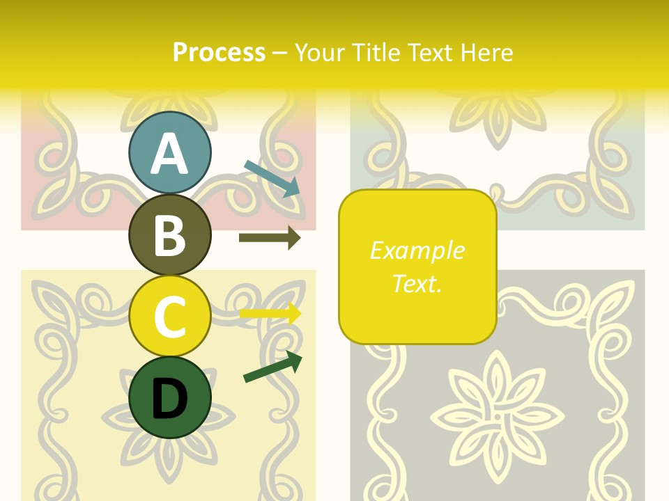 Original Decorative Design Elements. White Background. PowerPoint Template