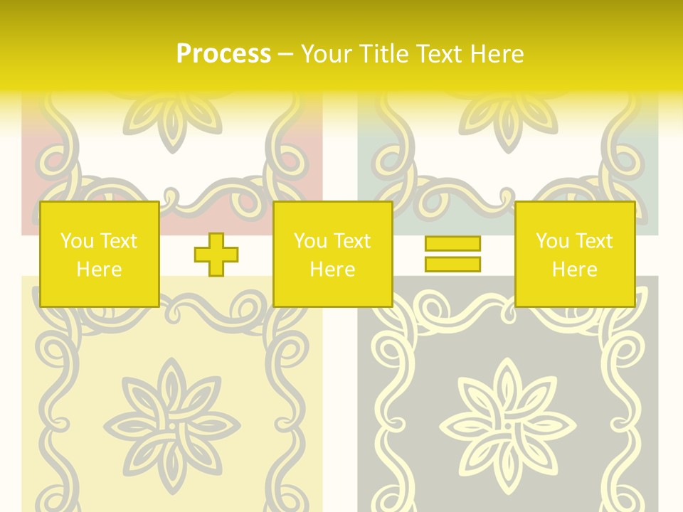 Original Decorative Design Elements. White Background. PowerPoint Template