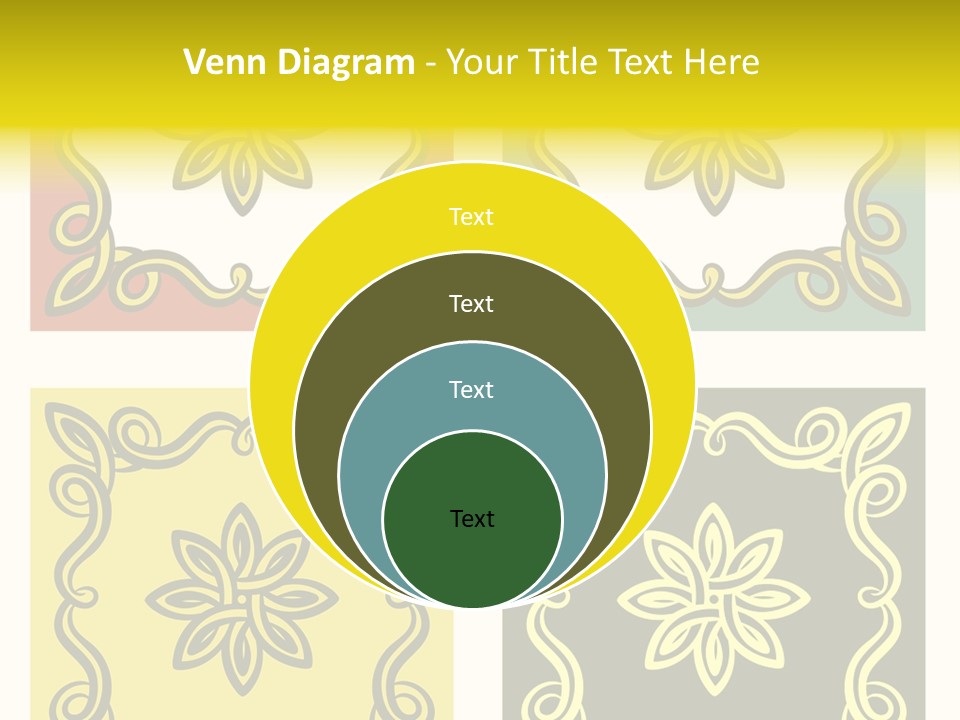 Original Decorative Design Elements. White Background. PowerPoint Template
