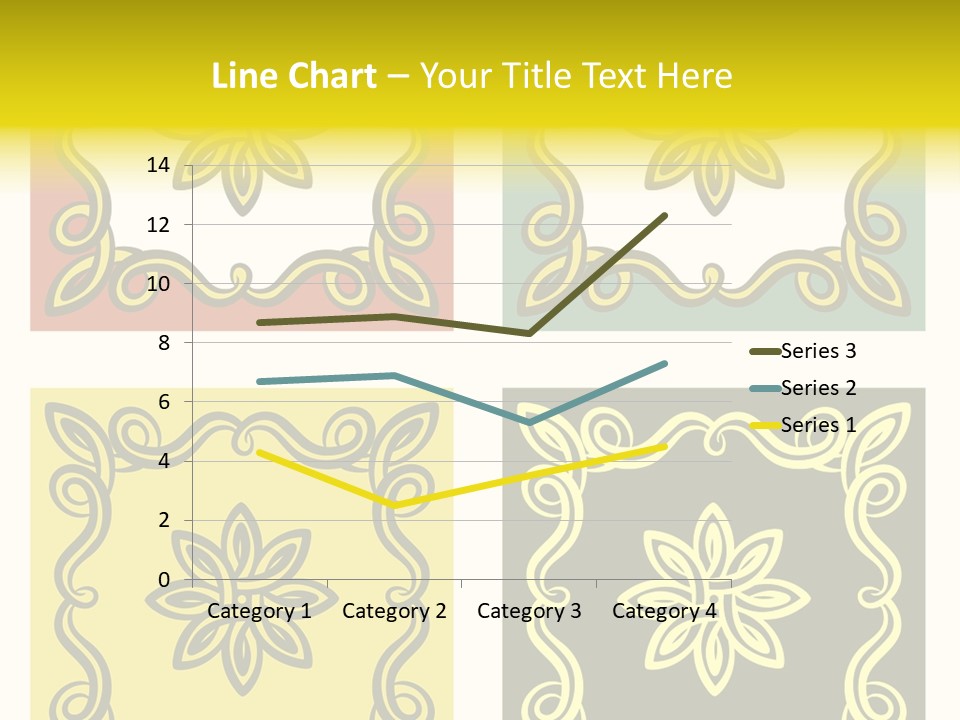 Original Decorative Design Elements. White Background. PowerPoint Template