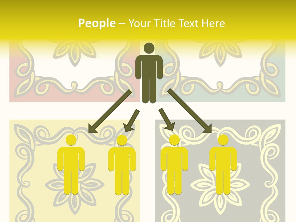 Original Decorative Design Elements. White Background. PowerPoint Template