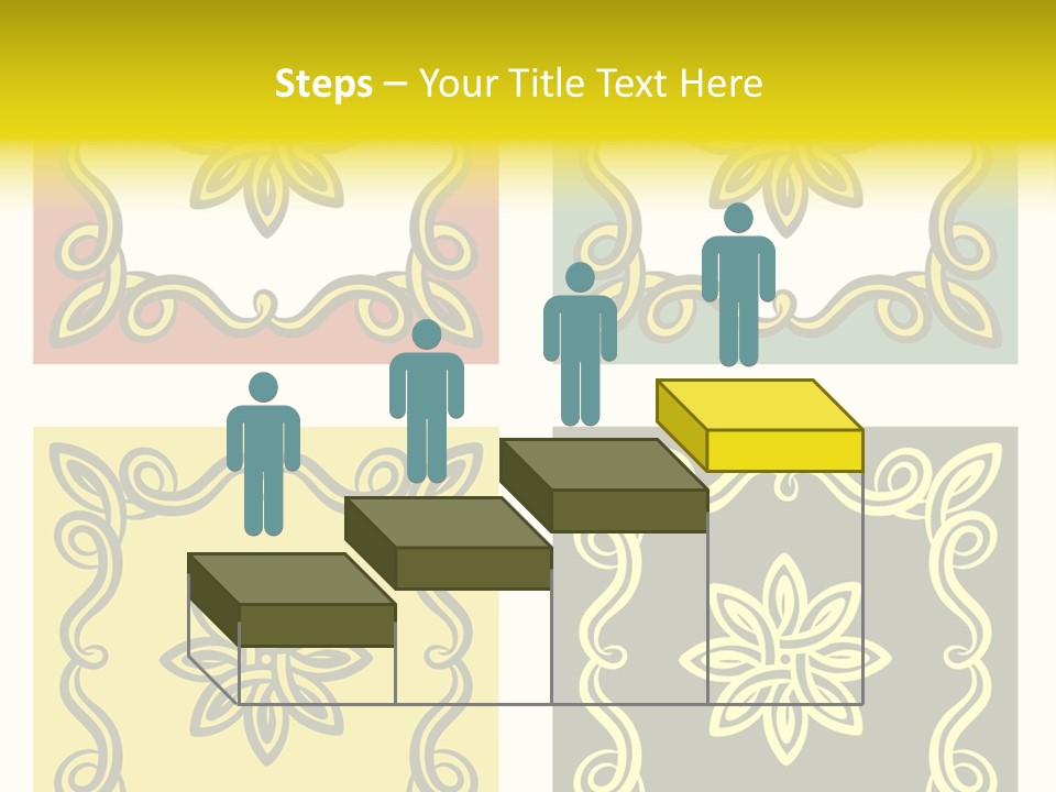 Original Decorative Design Elements. White Background. PowerPoint Template