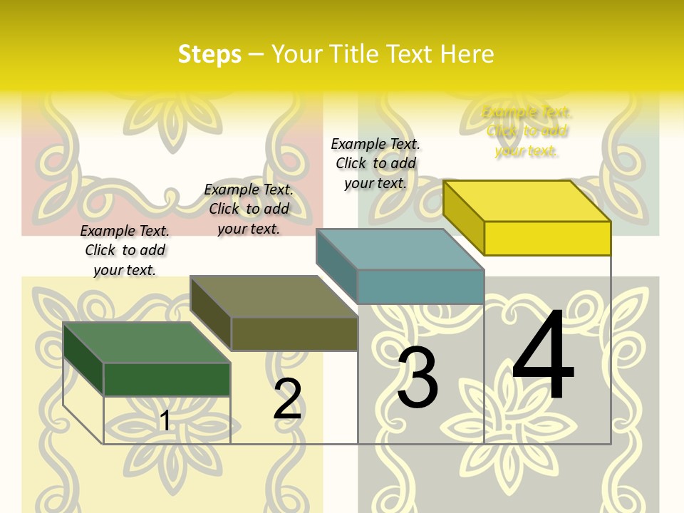 Original Decorative Design Elements. White Background. PowerPoint Template