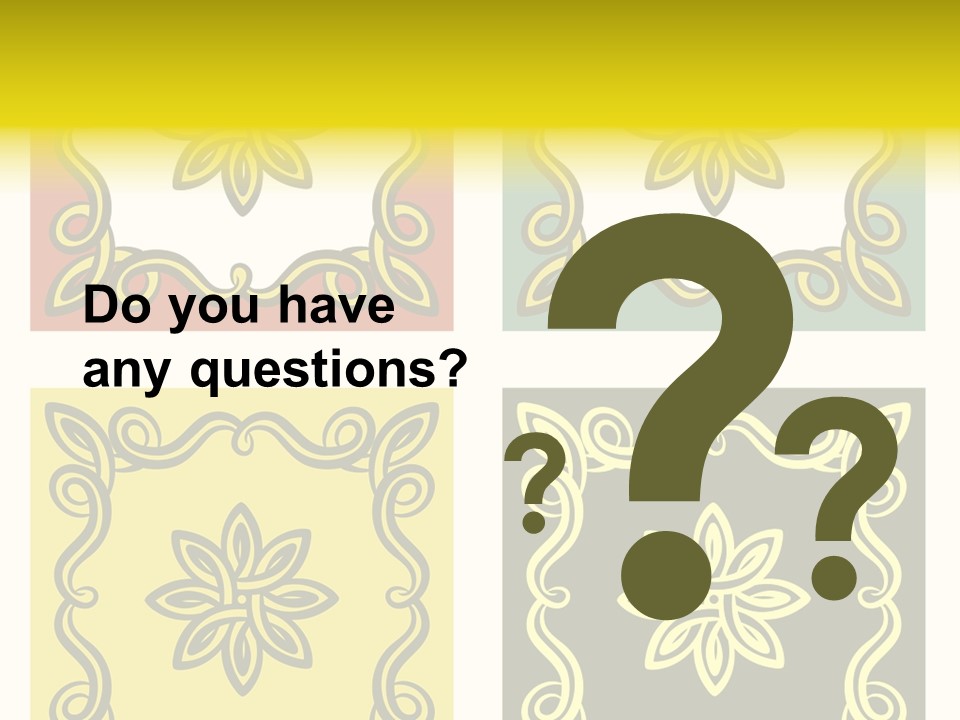 Original Decorative Design Elements. White Background. PowerPoint Template