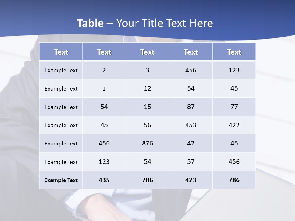 Yong Businessman Sitting On Stairs With Laptop PowerPoint Template