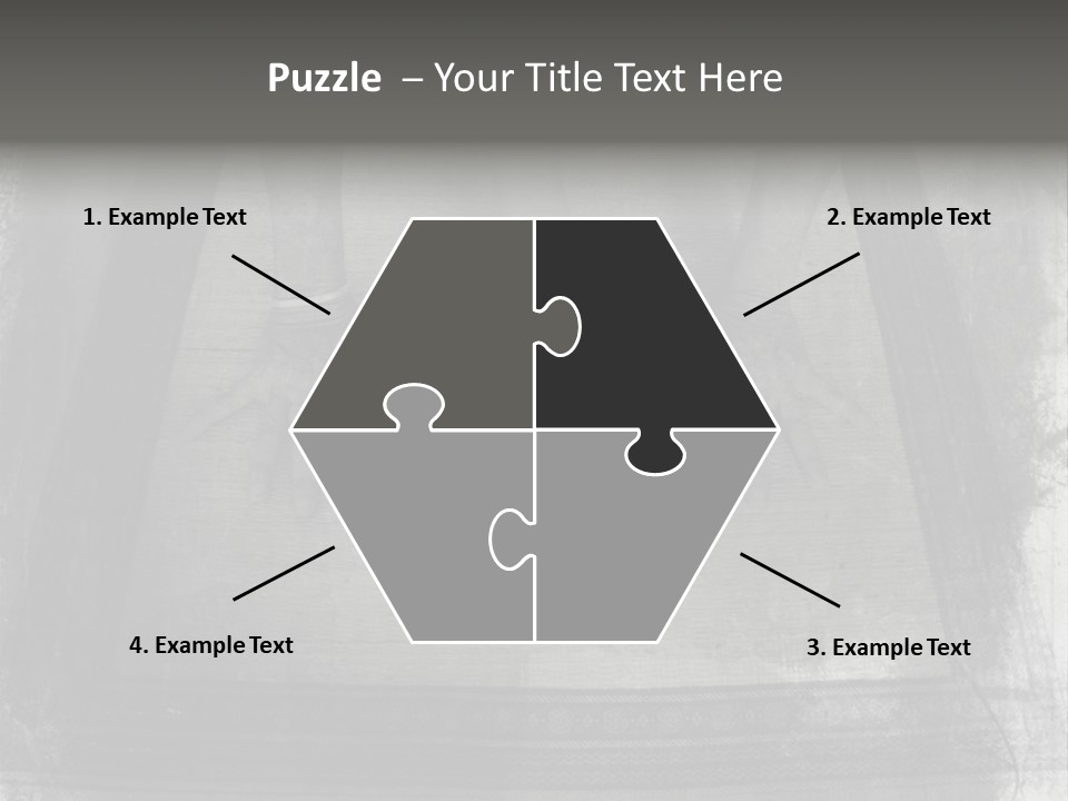 Grunge Photo Montage Of Woman's Hands And Leg In Yoga Posture. PowerPoint Template