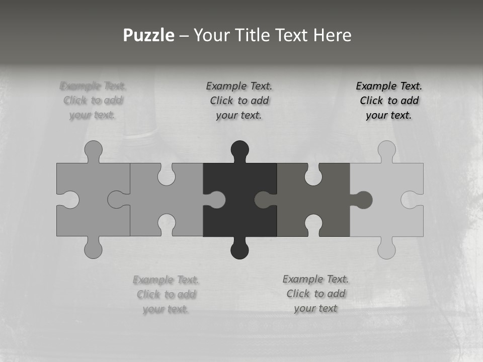 Grunge Photo Montage Of Woman's Hands And Leg In Yoga Posture. PowerPoint Template