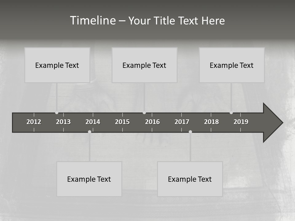 Grunge Photo Montage Of Woman's Hands And Leg In Yoga Posture. PowerPoint Template