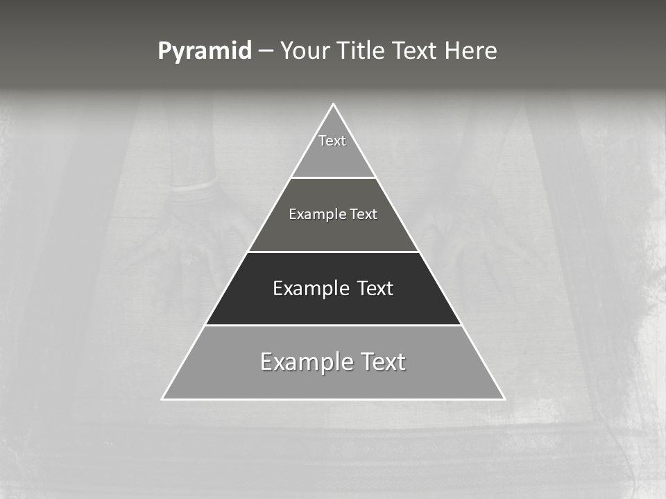 Grunge Photo Montage Of Woman's Hands And Leg In Yoga Posture. PowerPoint Template