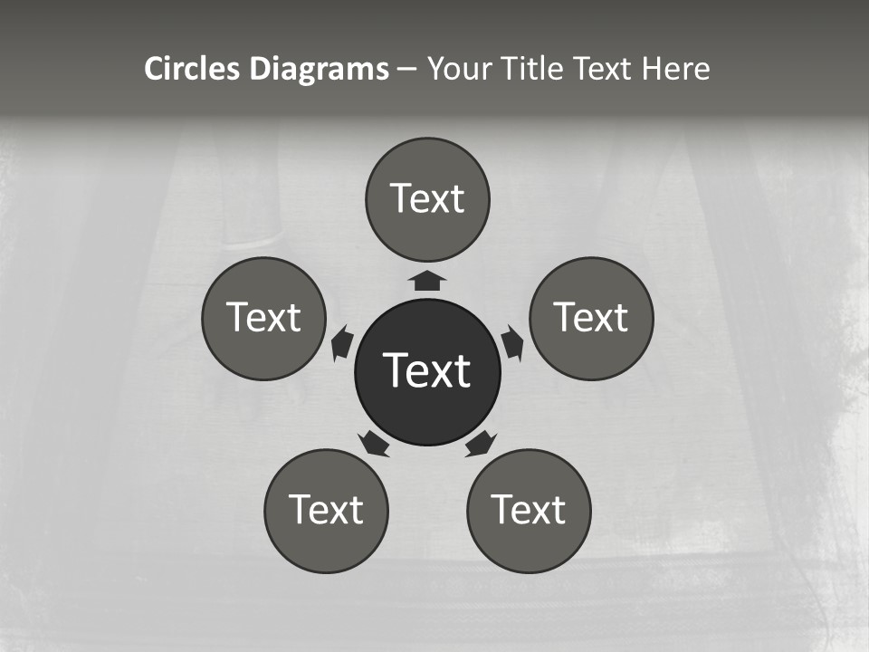 Grunge Photo Montage Of Woman's Hands And Leg In Yoga Posture. PowerPoint Template