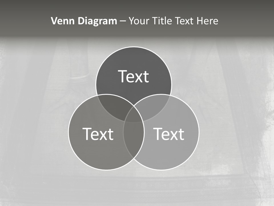 Grunge Photo Montage Of Woman's Hands And Leg In Yoga Posture. PowerPoint Template