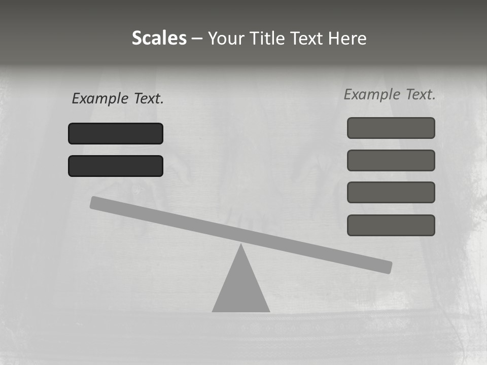 Grunge Photo Montage Of Woman's Hands And Leg In Yoga Posture. PowerPoint Template