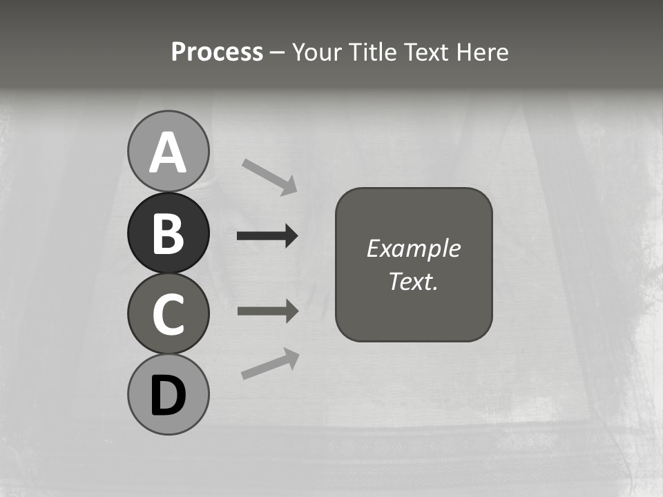 Grunge Photo Montage Of Woman's Hands And Leg In Yoga Posture. PowerPoint Template