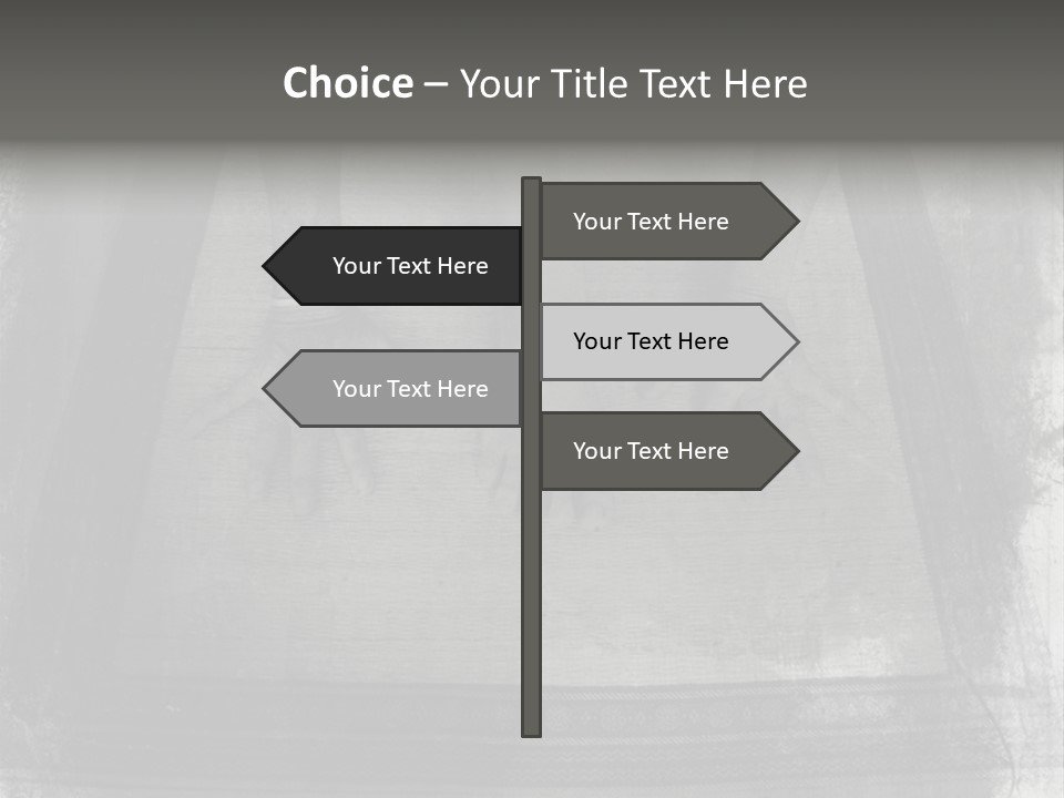 Grunge Photo Montage Of Woman's Hands And Leg In Yoga Posture. PowerPoint Template