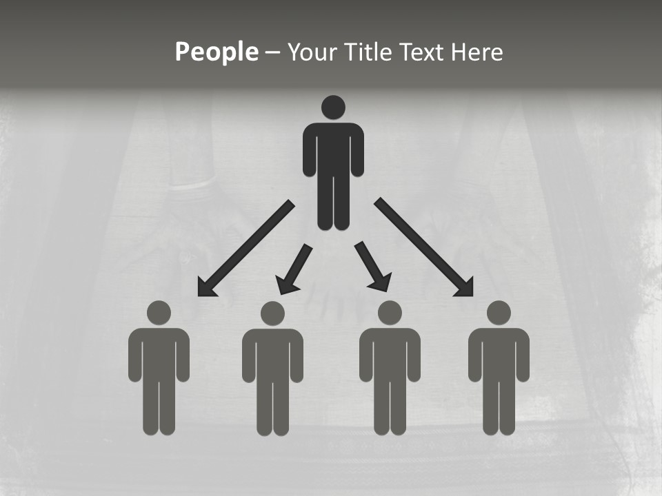 Grunge Photo Montage Of Woman's Hands And Leg In Yoga Posture. PowerPoint Template