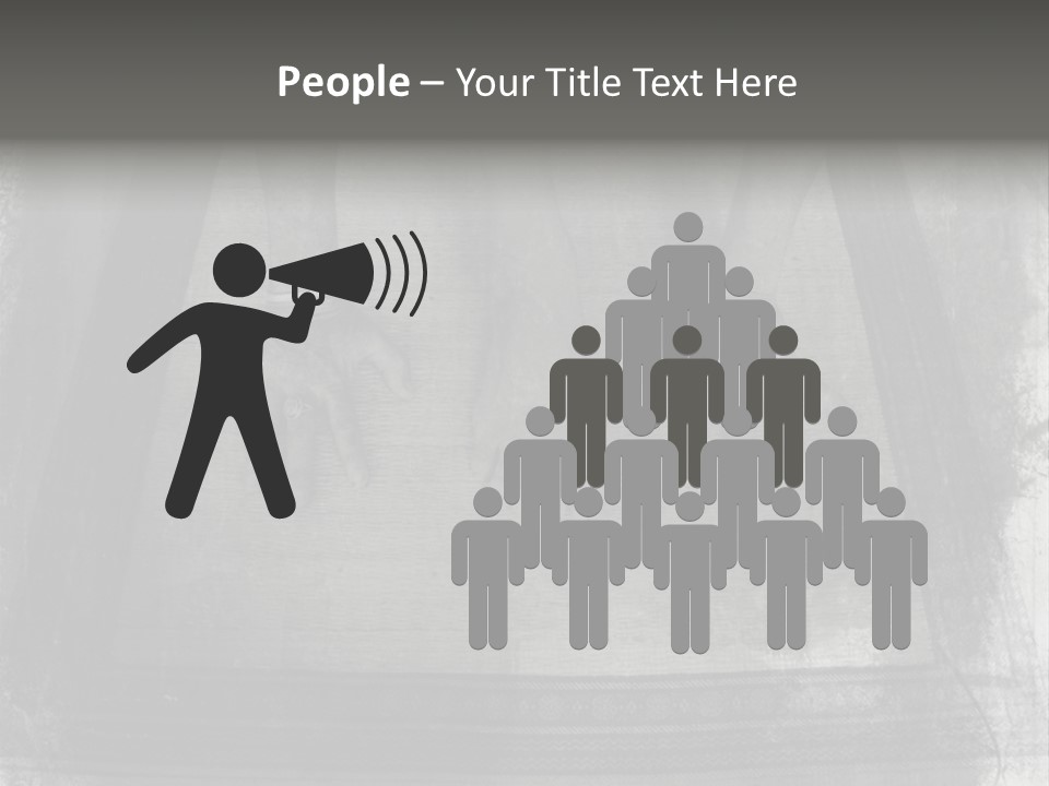 Grunge Photo Montage Of Woman's Hands And Leg In Yoga Posture. PowerPoint Template