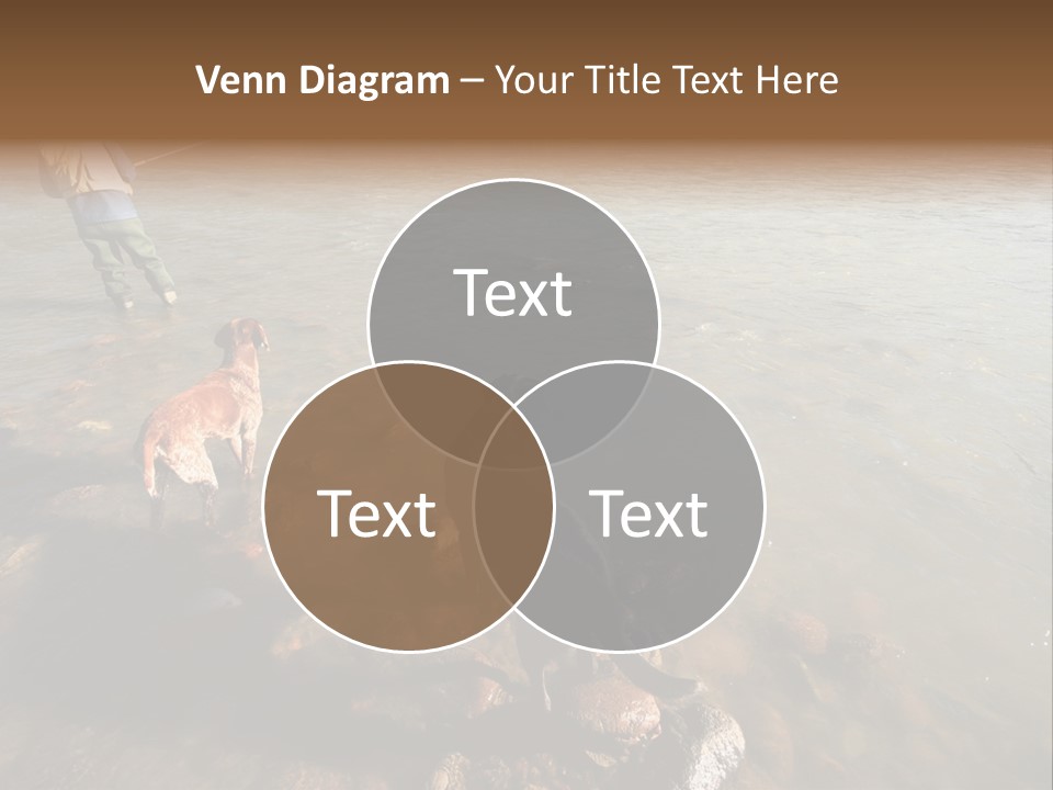 A Fisherman And His Two Dogs Fish For Salmon In Squamish, Bc, Canada PowerPoint Template