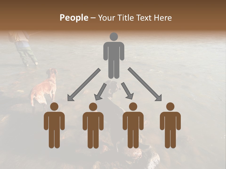 A Fisherman And His Two Dogs Fish For Salmon In Squamish, Bc, Canada PowerPoint Template