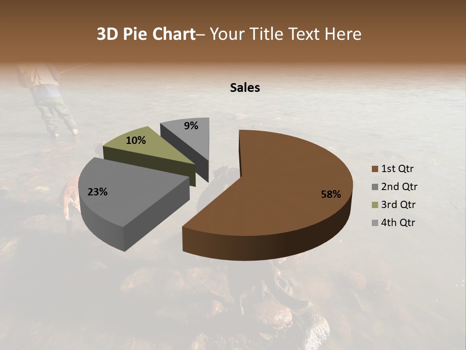 A Fisherman And His Two Dogs Fish For Salmon In Squamish, Bc, Canada PowerPoint Template