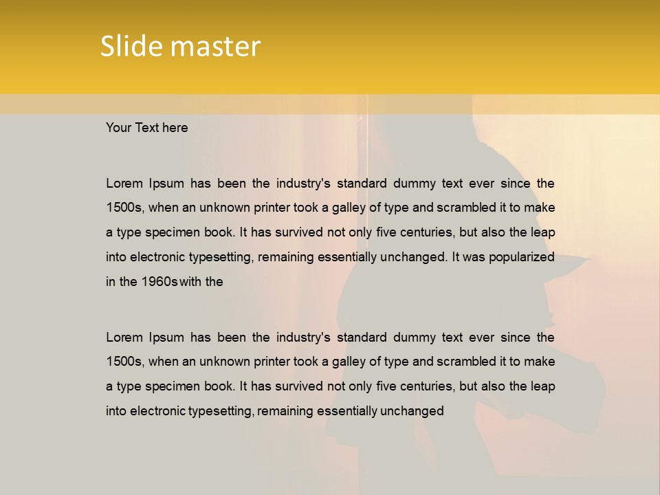 Woman Dancing Samba In Dark Red Room PowerPoint Template