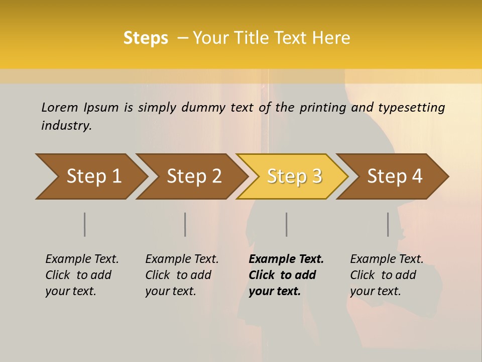 Woman Dancing Samba In Dark Red Room PowerPoint Template