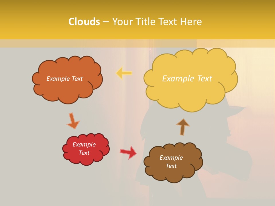 Woman Dancing Samba In Dark Red Room PowerPoint Template