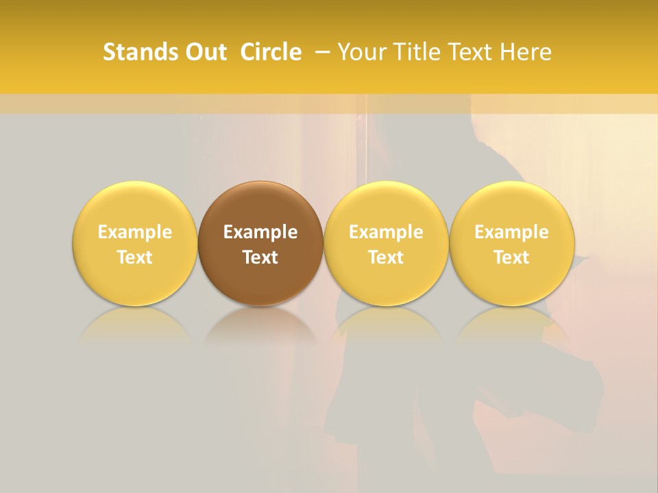 Woman Dancing Samba In Dark Red Room PowerPoint Template