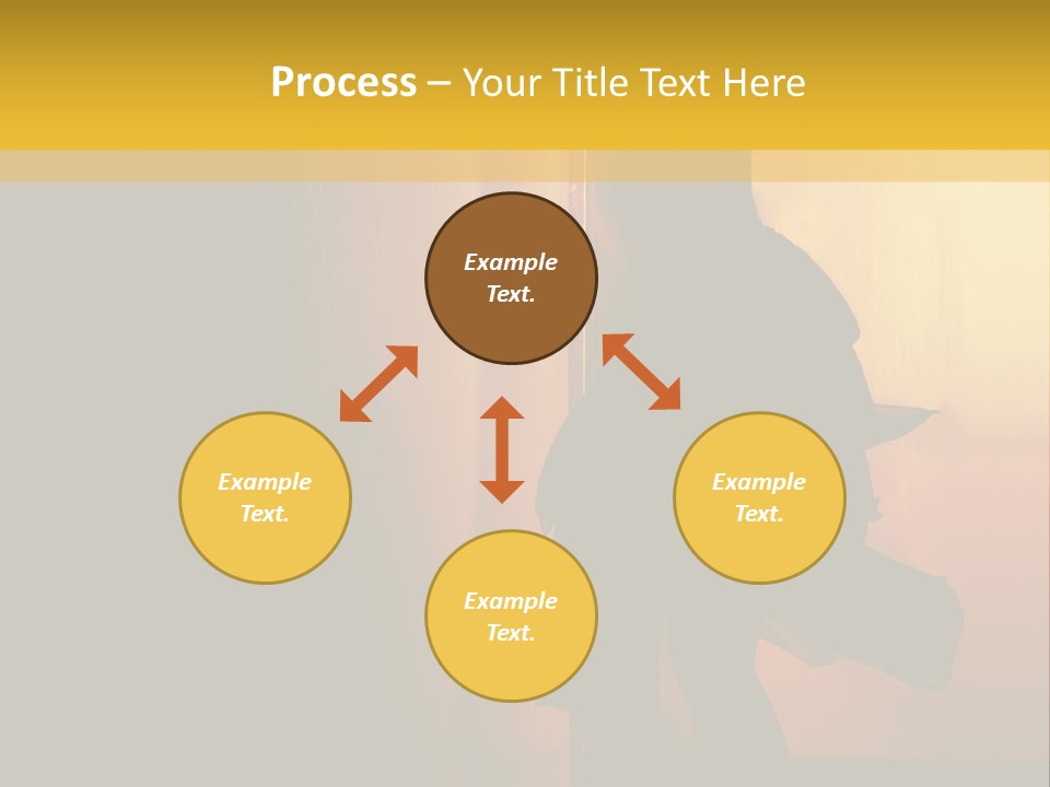 Woman Dancing Samba In Dark Red Room PowerPoint Template