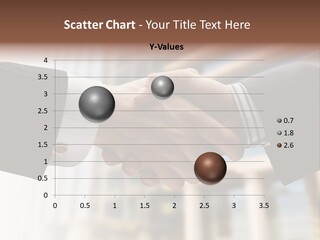 Business Handshake Over Blurry Background PowerPoint Template