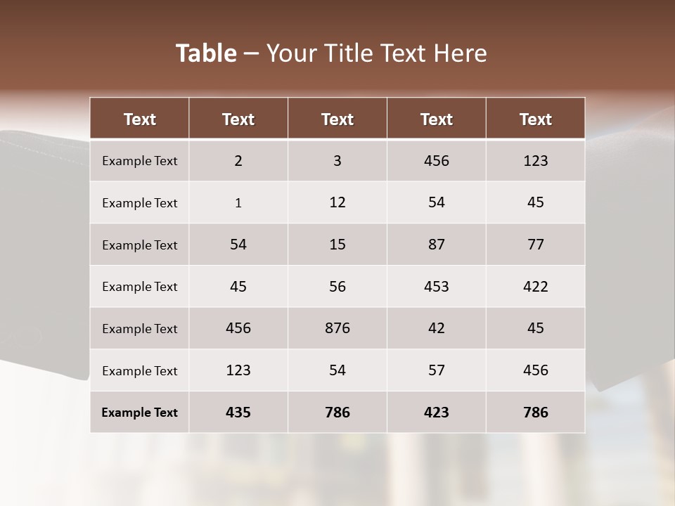 Business Handshake Over Blurry Background PowerPoint Template