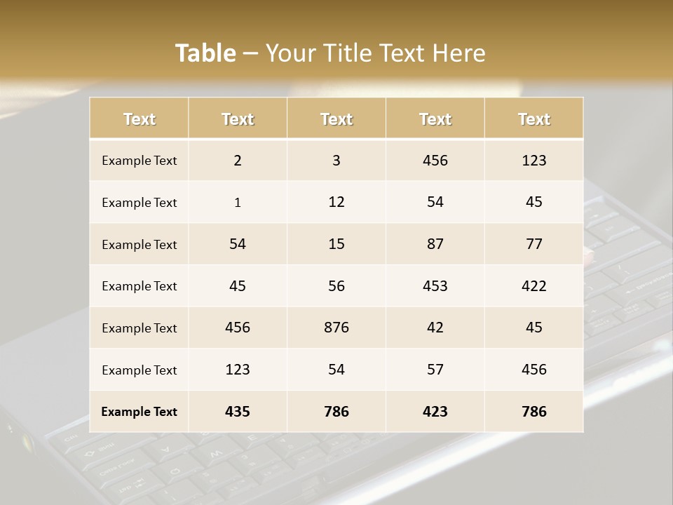 A Woman Is Typing On A Laptop Computer PowerPoint Template