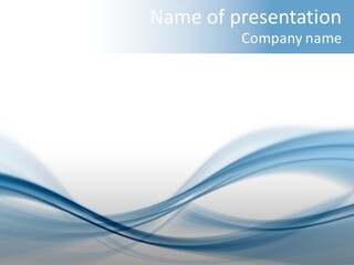 Blue Abstract Composition PowerPoint Template