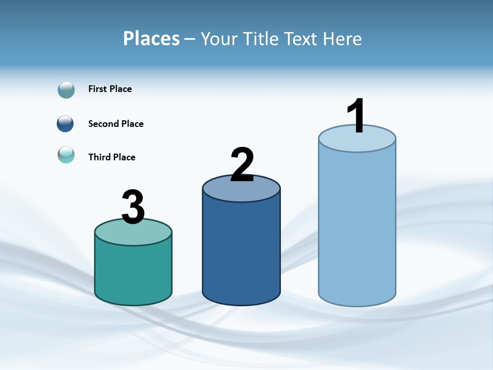 Blue Abstract Composition PowerPoint Template