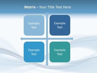 Blue Abstract Composition PowerPoint Template