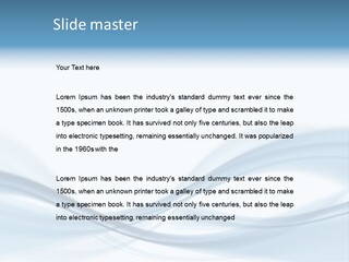 Blue Abstract Composition PowerPoint Template