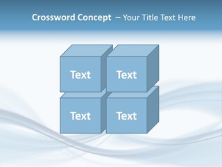 Blue Abstract Composition PowerPoint Template