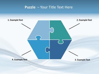 Blue Abstract Composition PowerPoint Template