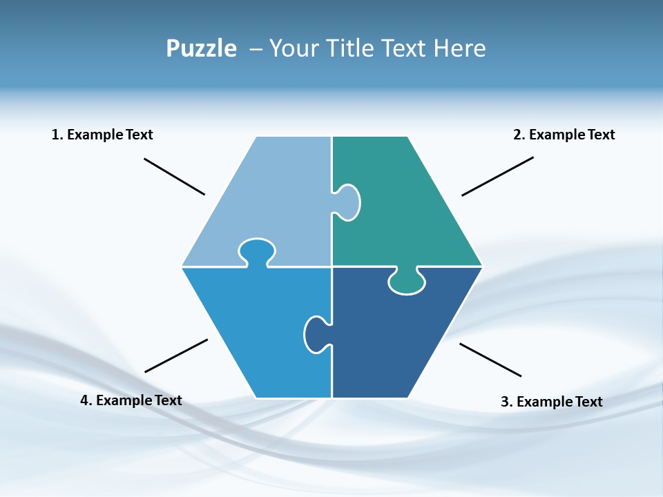 Blue Abstract Composition PowerPoint Template