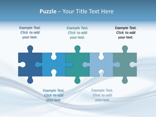 Blue Abstract Composition PowerPoint Template