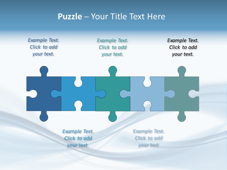 Blue Abstract Composition PowerPoint Template