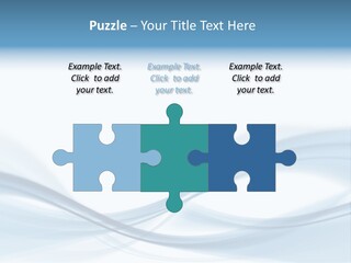 Blue Abstract Composition PowerPoint Template