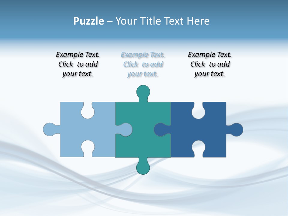 Blue Abstract Composition PowerPoint Template