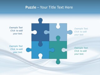 Blue Abstract Composition PowerPoint Template