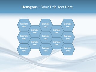 Blue Abstract Composition PowerPoint Template