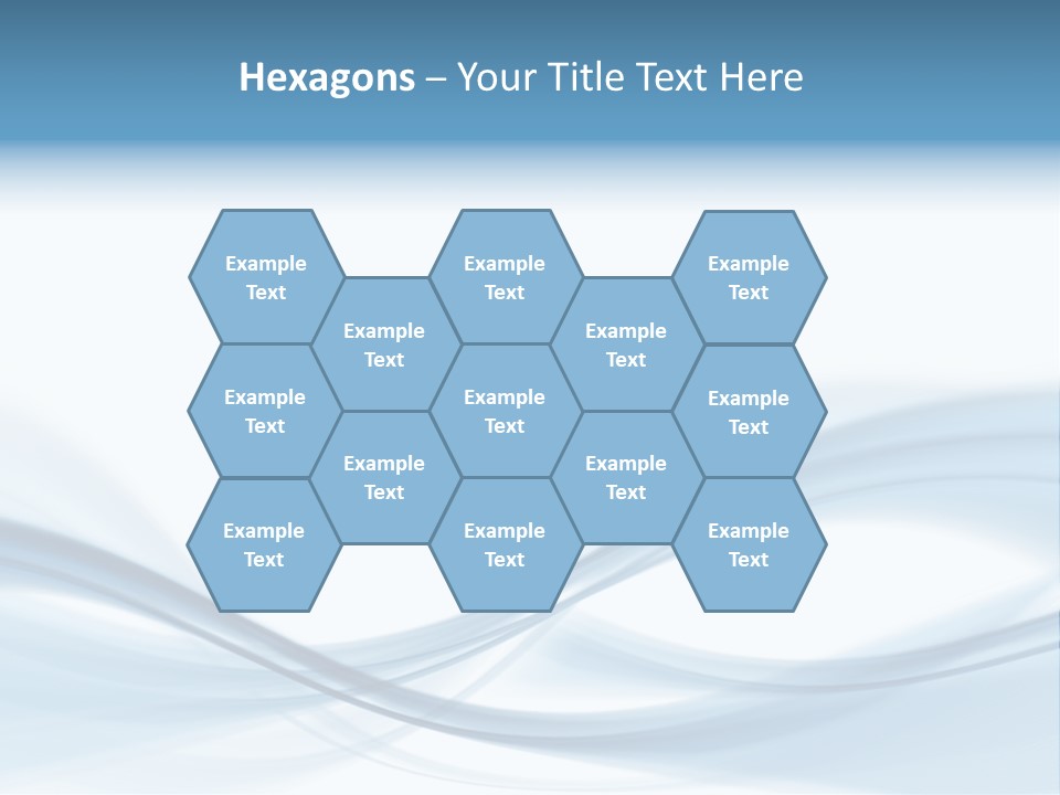 Blue Abstract Composition PowerPoint Template